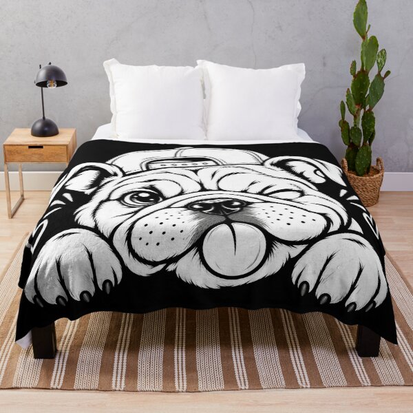 Item preview, English Bulldog Peeking Cute Dog Lover Funny Pet Design T-Shirt designed and sold by Teetreasure2.