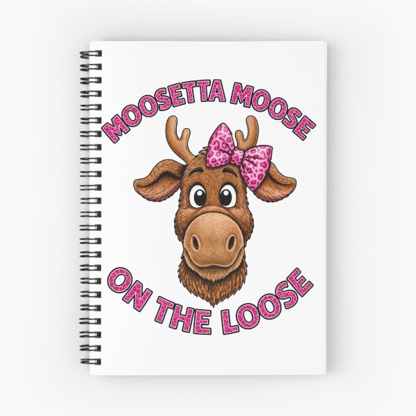 Item preview, Moosetta Moose On The Loose Cute Animal Art designed and sold by ScenicRoute66.