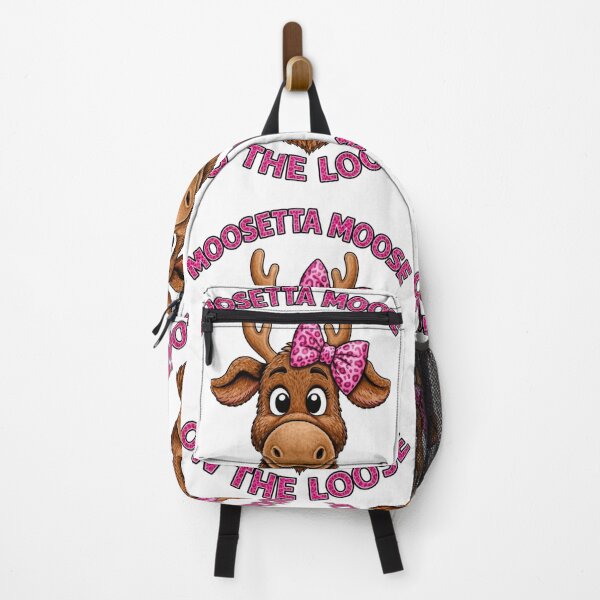 Item preview, Moosetta Moose On The Loose Cute Animal Art designed and sold by ScenicRoute66.