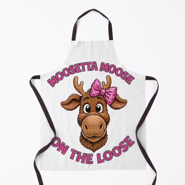 Item preview, Moosetta Moose On The Loose Cute Animal Art designed and sold by ScenicRoute66.