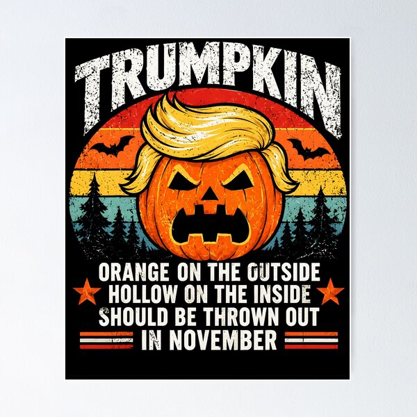Item preview, Trumpkin Orange on the Outside Hollow Inside Funny Political Halloween designed and sold by nryum.