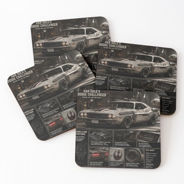 Item preview, Han Solo's Challenger designed and sold by Tarot-Tees and Magical Merch.
