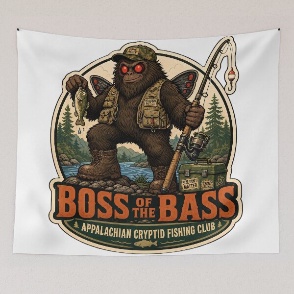 Item preview, Appalachian Cryptid Fishing Club  designed and sold by Fort Chiswell Trading Company.