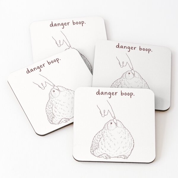 Item preview, Kakapo Danger Boop Funny NZ Native Bird Art designed and sold by MvuuStudio.