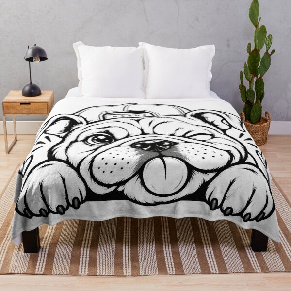 Item preview, English Bulldog Peeking Cute Dog Lover Funny Pet Design T-Shirt designed and sold by Teetreasure2.