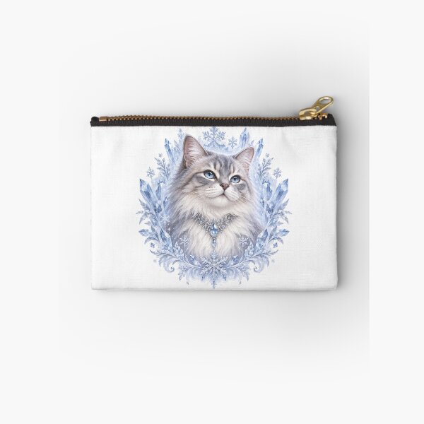 Item preview, Elegant Winter Cat with Ice Crystals designed and sold by CanArtVision.