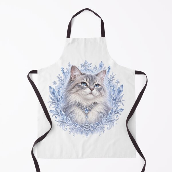 Item preview, Elegant Winter Cat with Ice Crystals designed and sold by CanArtVision.