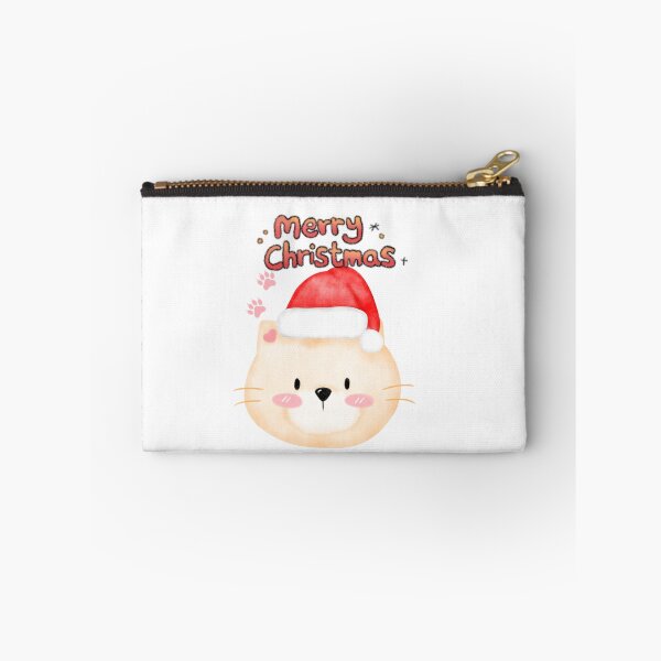 Item preview, Merry Christmas Kawaii Cat Cute Santa Hat (7 words) designed and sold by     Sela Art .