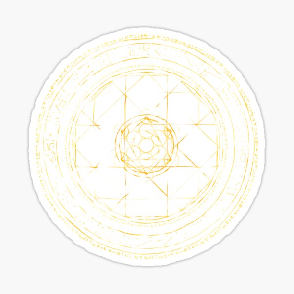 Item preview, Doctor Strange Inspired Magic Circle Illustration with Mystic Symbols designed and sold by Demtanya.