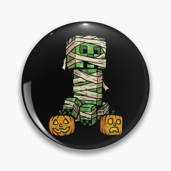 Item preview, Gaming Pixel Mummy Monster Halloween Gamer Pumpkin Jack o Lantern designed and sold by khdmalakarak.