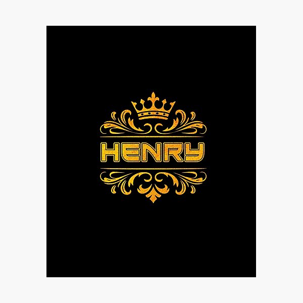 Item preview, Henry Personalized Funny & Unique Custom Name Design with Crown designed and sold by Watsonarts.