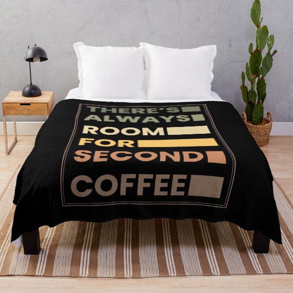 Item preview, There’s Always Room for Second Coffee – Retro Coffee Lover Typography designed and sold by Chonkz.