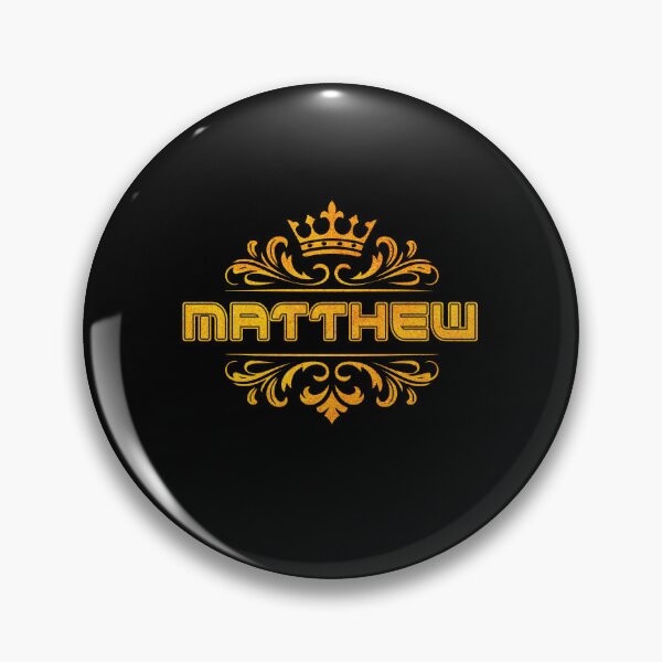 Item preview, Matthew Personalized Funny & Unique Custom Name Design with Crown designed and sold by Watsonarts.