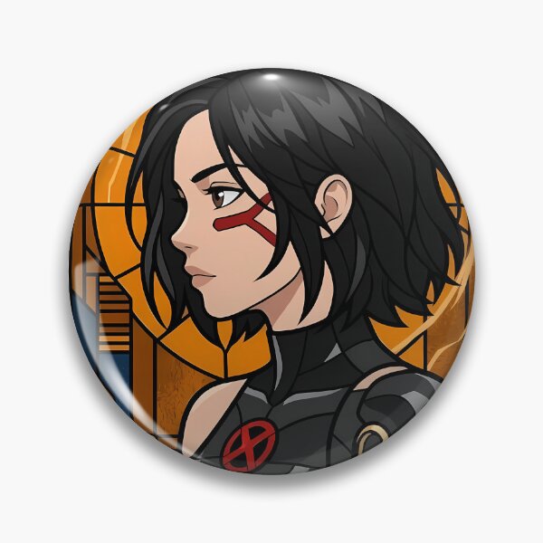 Artikelvorschau, Alita Alita Battle Angel Orange Buntglas Cyberporträt entworfen und verkauft von mildaclairmo.