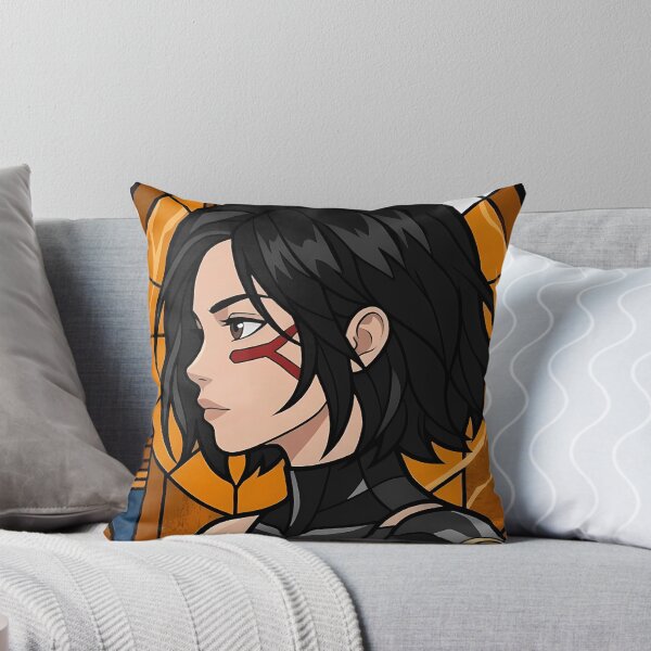 Item preview, Alita Alita Battle Angel Orange Stained Glass Cyber Portrait designed and sold by mildaclairmo.