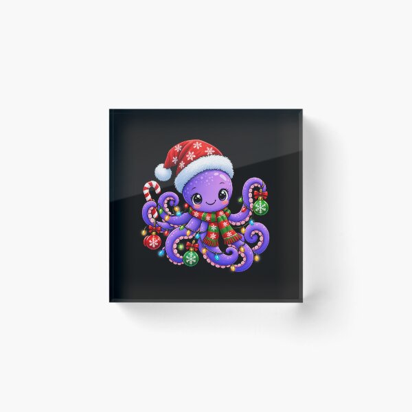 Item preview, Christmas Octopus Cute Holiday Sea Creature Design for Ocean Lovers designed and sold by Teetreasure2.