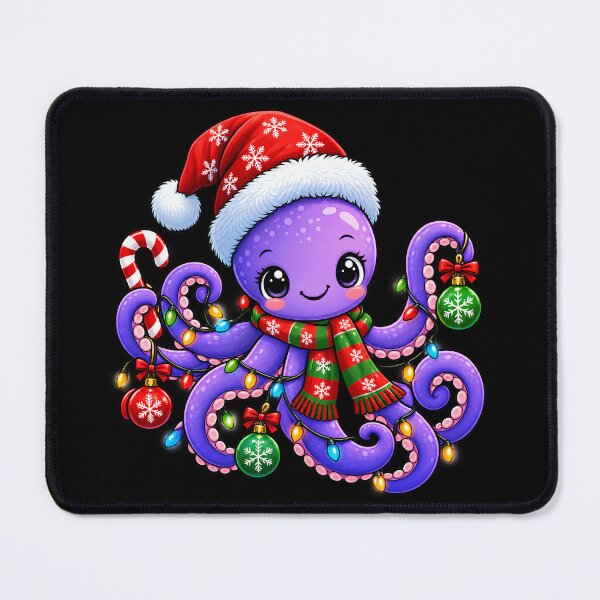 Item preview, Christmas Octopus Cute Holiday Sea Creature Design for Ocean Lovers designed and sold by Teetreasure2.