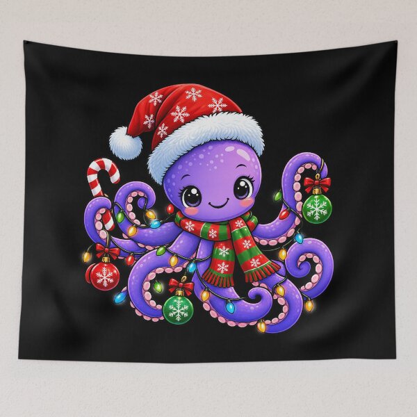 Item preview, Christmas Octopus Cute Holiday Sea Creature Design for Ocean Lovers designed and sold by Teetreasure2.