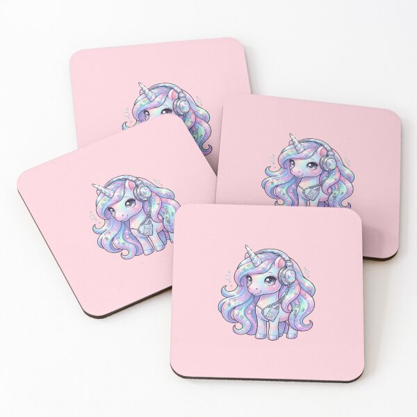 Item preview, Cute unicorn, I'm enjoying some music. designed and sold by BiaSMartins.