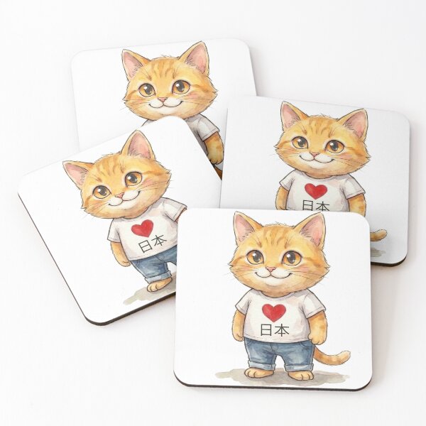 Item preview, Love Japan Series - Nihon Neko 猫 designed and sold by Yoshi - Design - Osaka.