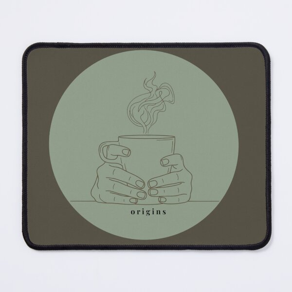 Item preview, Mindful Morning Coffee – Sage Green Botanical Circle Illustration designed and sold by ORIGINS LINES.
