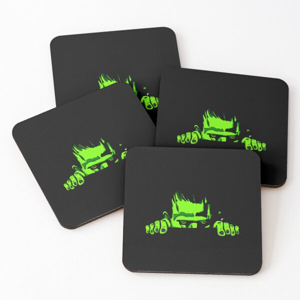 Item preview, Frankenstein Peek a Boo - Black Background  designed and sold by The Abysmall.