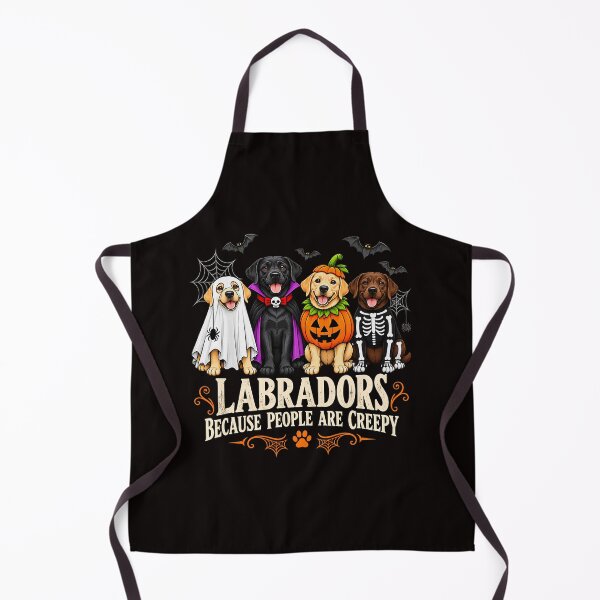 Item preview, Labradors Because People Are Creepy Funny Halloween Dog designed and sold by torildorxop.