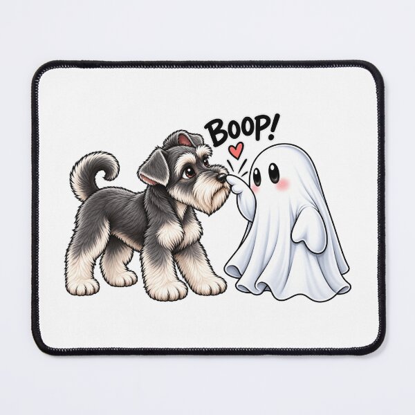 Item preview, Funny Schnauzer and Ghost Boop Cute Halloween Dog Spooky Pet Humor designed and sold by beoldfashioned.