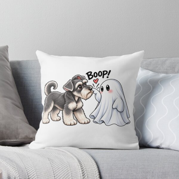 Item preview, Funny Schnauzer and Ghost Boop Cute Halloween Dog Spooky Pet Humor designed and sold by beoldfashioned.