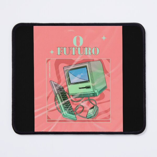 Item preview, Retro Vintage Computer with Abstract Wave Design Artwork designed and sold by stado.