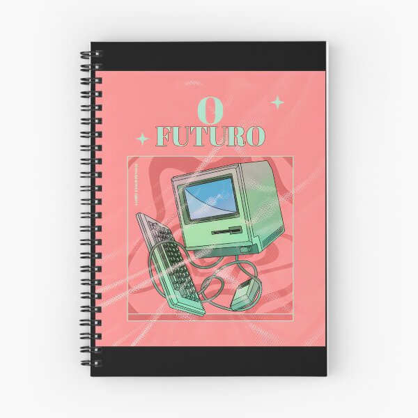 Item preview, Retro Vintage Computer with Abstract Wave Design Artwork designed and sold by stado.