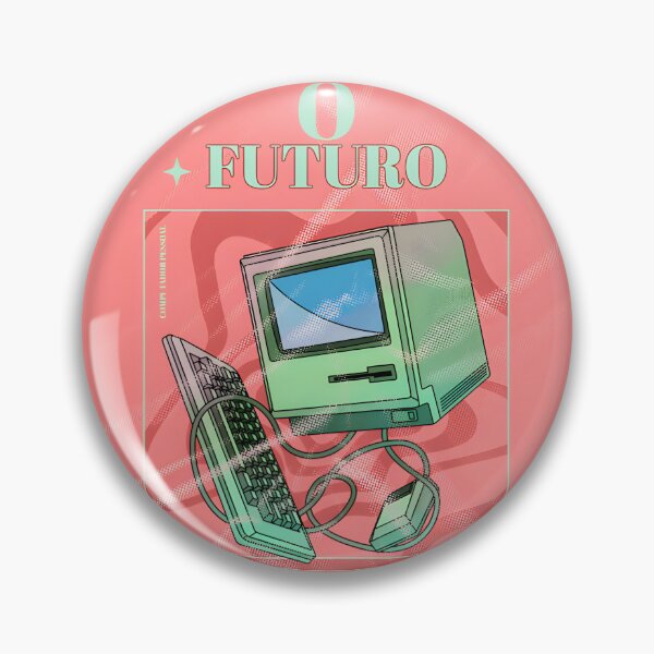 Item preview, Retro Vintage Computer with Abstract Wave Design Artwork designed and sold by stado.