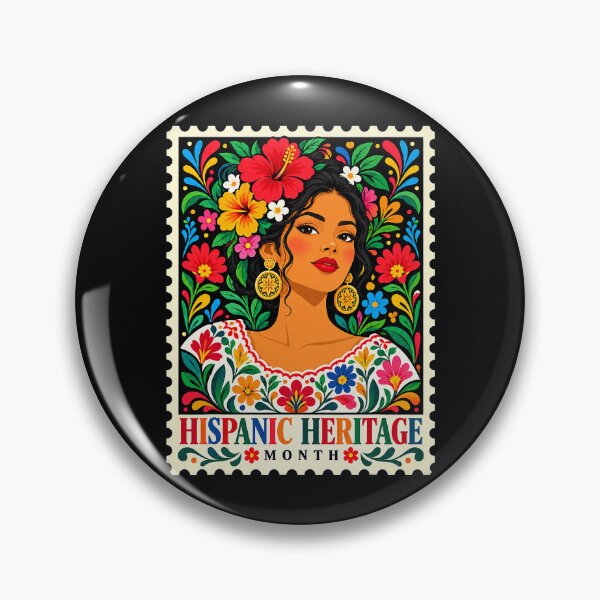 Item preview, Celebration Hispanic Heritage Month Floral Latina Woman designed and sold by khdmalakarak.