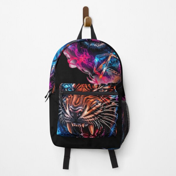 Item preview, Neon Cosmic Tiger Splash Art Graphic designed and sold by RoyalDeluxGo.