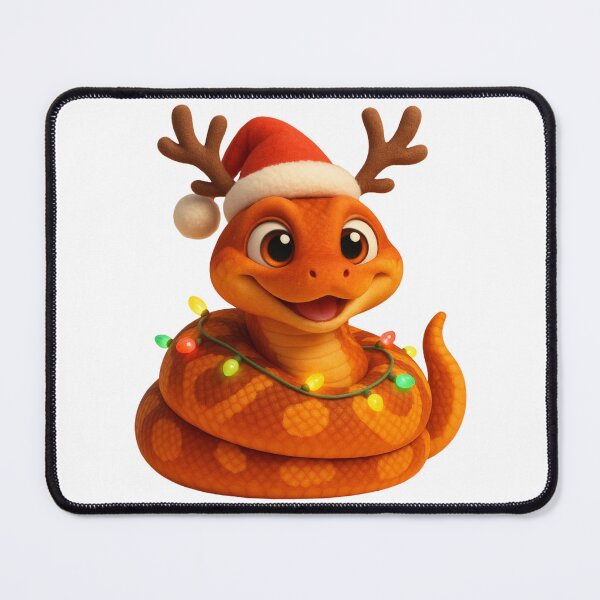 Item preview, Sunset Ball Python Christmas Antlers designed and sold by Sillytoe.