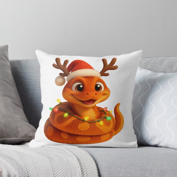 Item preview, Sunset Ball Python Christmas Antlers designed and sold by Sillytoe.