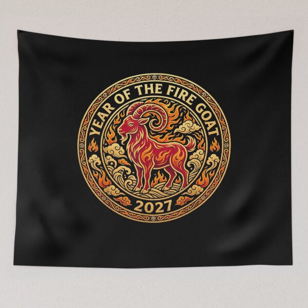 Item preview, Year Of The Goat 2027 羊年 Chinese Lunar New Year Chinese Zodiac designed and sold by BASKN.