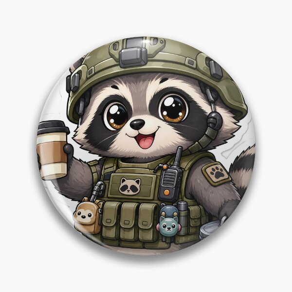 Item preview, Tactical Raccoon- Cute Military Trash Panda designed and sold by Fort Chiswell Trading Company.