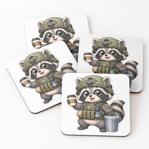 Item preview, Tactical Raccoon- Cute Military Trash Panda designed and sold by Fort Chiswell Trading Company.