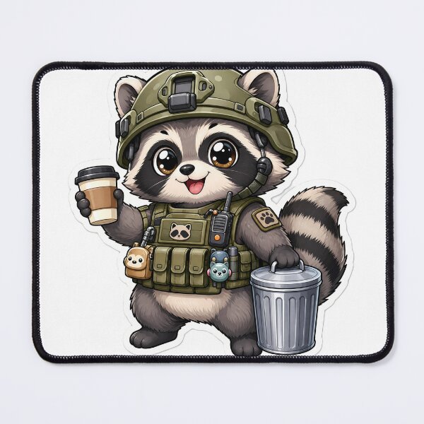 Item preview, Tactical Raccoon- Cute Military Trash Panda designed and sold by Fort Chiswell Trading Company.