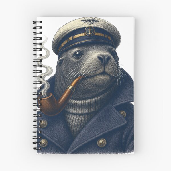 Item preview, salty dog capt sealion w pipe designed and sold by PhiloDoh.