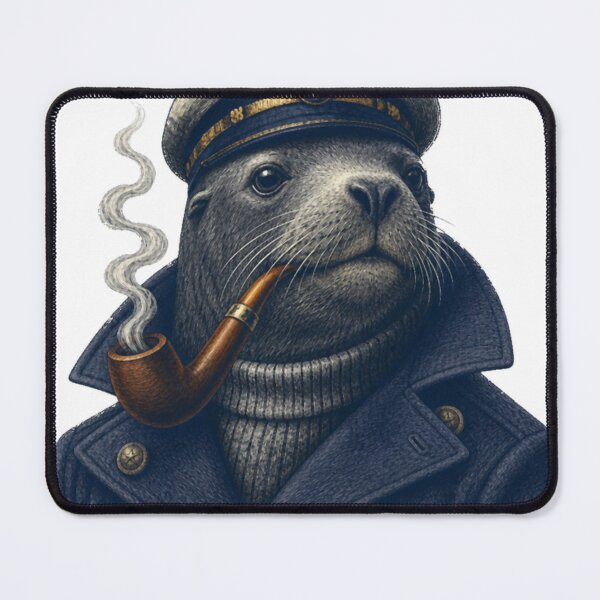 Item preview, salty dog capt sealion w pipe designed and sold by PhiloDoh.