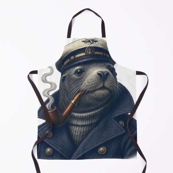 Item preview, salty dog capt sealion w pipe designed and sold by PhiloDoh.