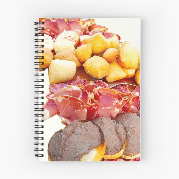 Item preview, Tuscan appetizer-antipasto, Italy.  Slices of salami, ham, croutons, fried pasta on a transparent background, close-up. designed and sold by ollgast5.