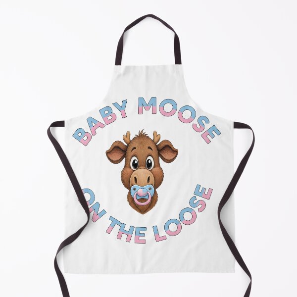 Item preview, Baby Moose On The Loose Cute Animal Art designed and sold by ScenicRoute66.