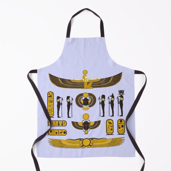 Item preview, Golden Egyptian Mythology Symbols - Winged Isis and Scarab Art designed and sold by ShabanMerch⭐⭐⭐.