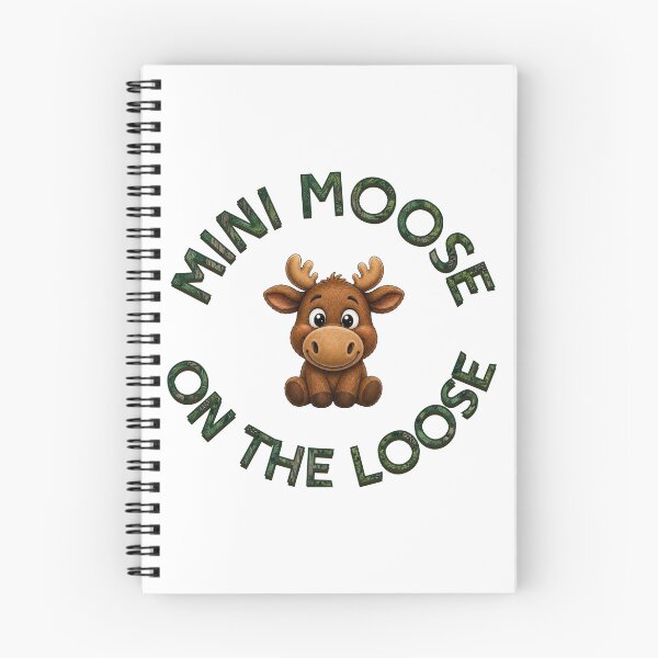 Item preview, Mini Moose On The Loose Cute Animal Art designed and sold by ScenicRoute66.