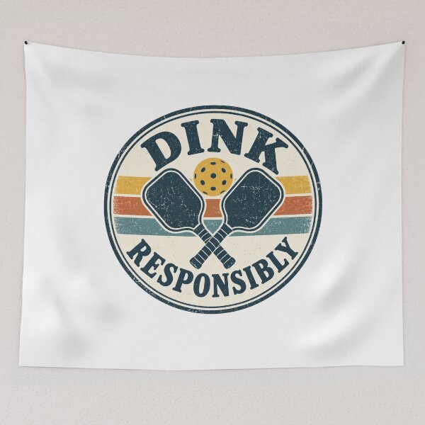 Item preview, Dink Responsibly - Pickleball Humor designed and sold by CampAndCoast.