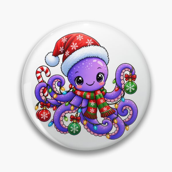 Item preview, Christmas Octopus Cute Holiday Sea Creature Design for Ocean Lovers designed and sold by Teetreasure2.