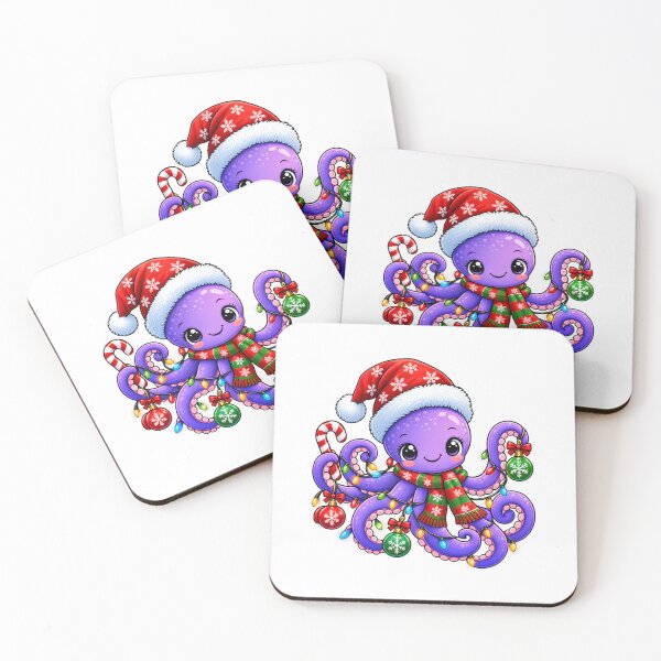 Item preview, Christmas Octopus Cute Holiday Sea Creature Design for Ocean Lovers designed and sold by Teetreasure2.